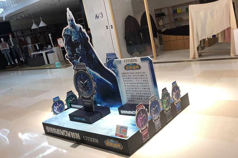 商场钟表类展台制作